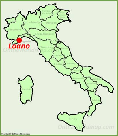 Loano Location Map