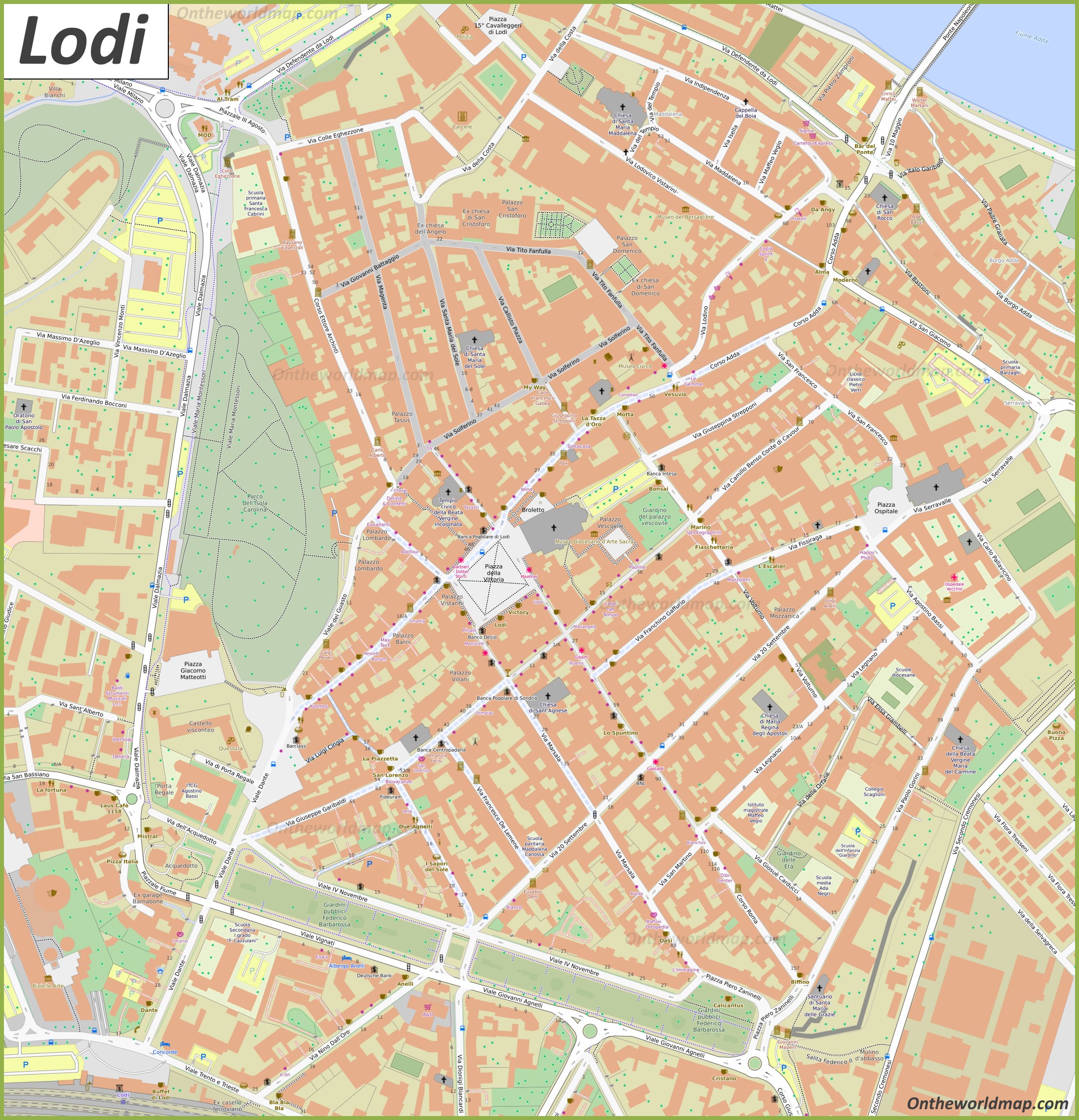 Lodi Maps | Italy | Maps of Lodi