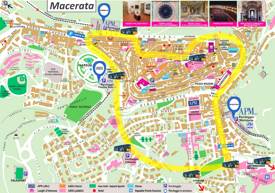 Macerata Tourist Map
