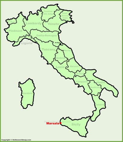 Marsala Location Map