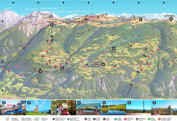 Merano Hiking Map