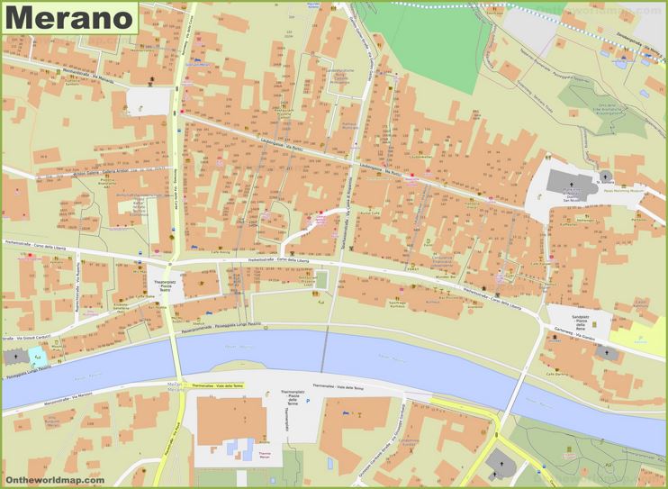 Merano Old Town Map