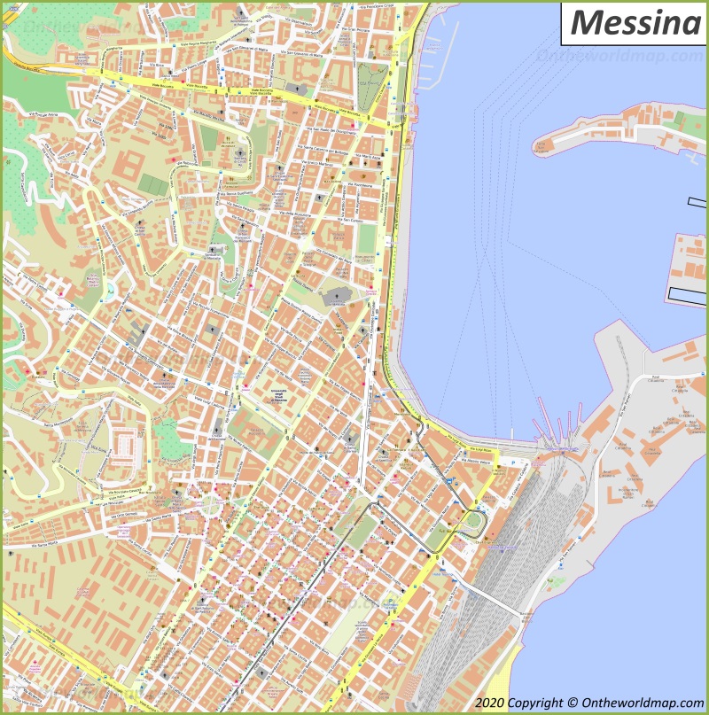 Map of Messina