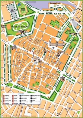 Modena tourist map