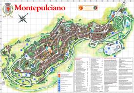 Montepulciano Tourist Map
