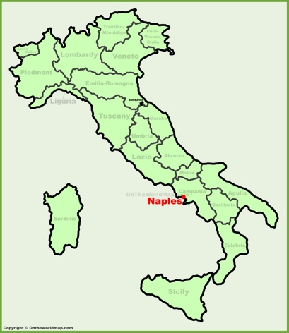 Naples Location Map
