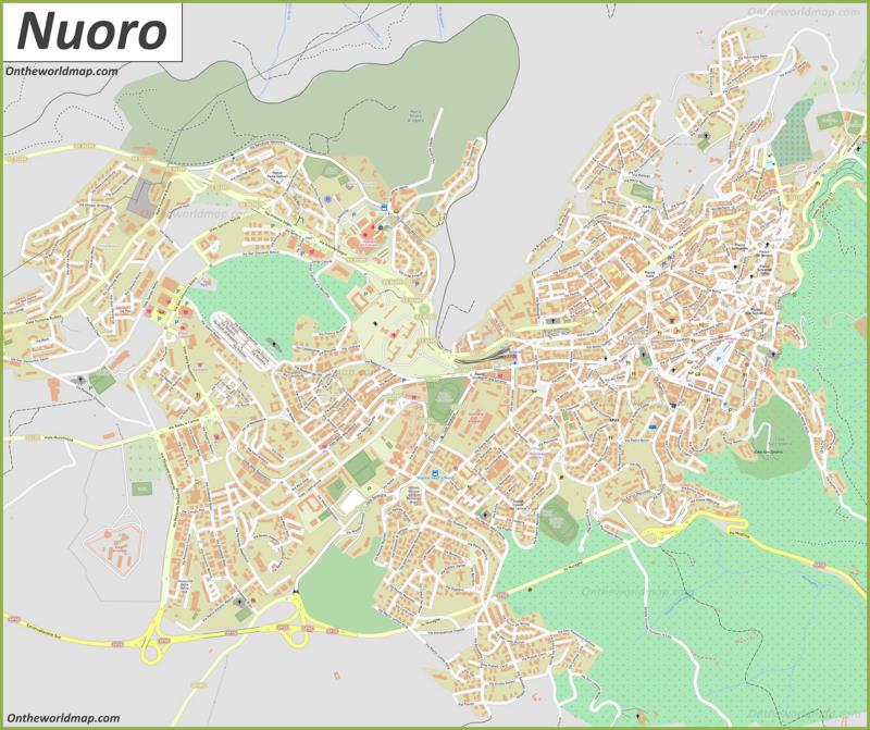 Map of Nuoro