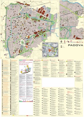 Padova tourist map