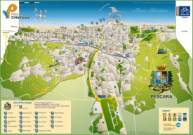 Pescara tourist map