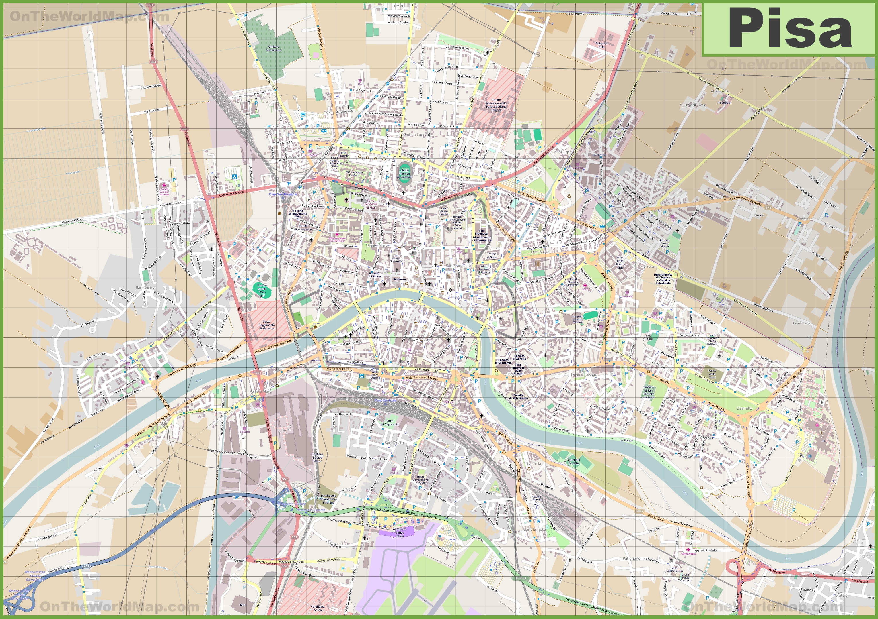 30 Map Of Pisa Italy - Maps Database Source