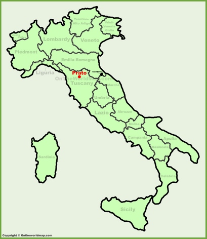 Prato Location Map