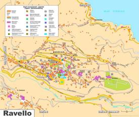 Ravello Tourist Map