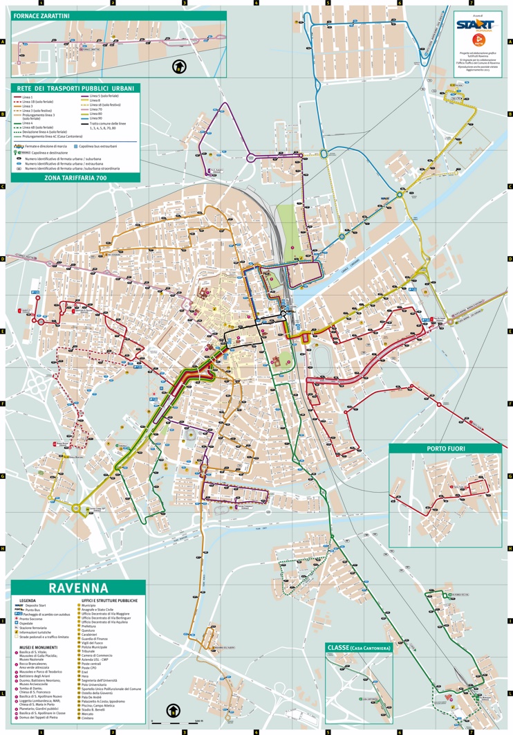 Ravenna transport map