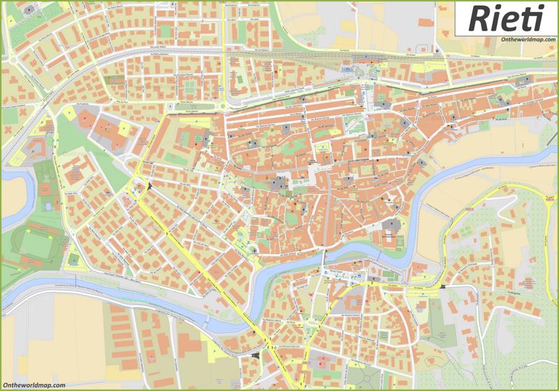 Map of Rieti