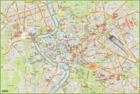 Rome tourist map