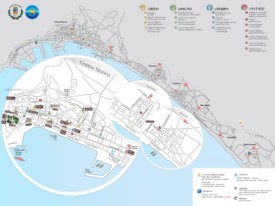 Salerno tourist map