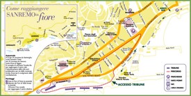 Sanremo tourist map