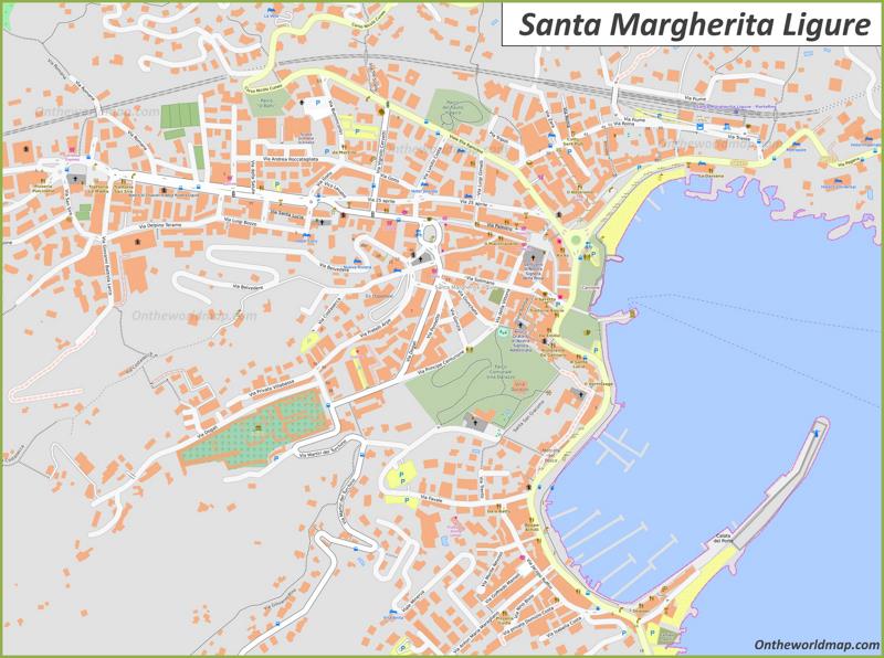 Map of Santa Margherita Ligure