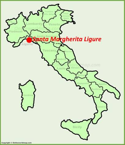 Santa Margherita Ligure Location Map