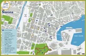 Savona tourist map