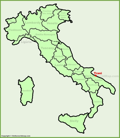 Trani Location Map