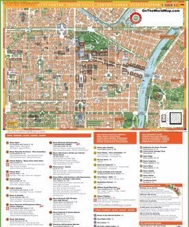 Tourist Map of Turin City Center