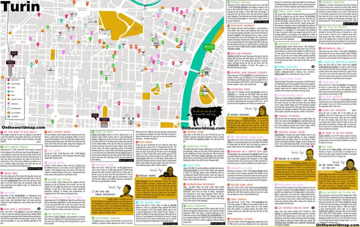 Turin Tourist Attractions Map