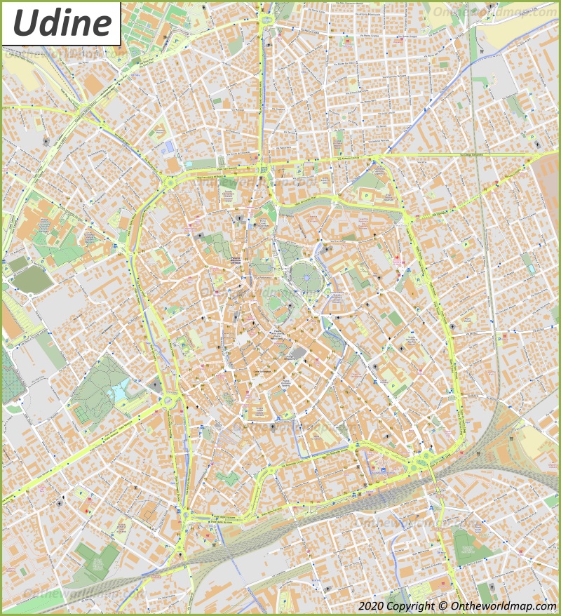 Map of Udine