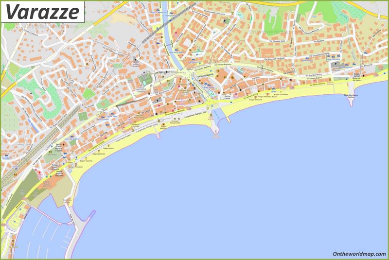 Map of Varazze
