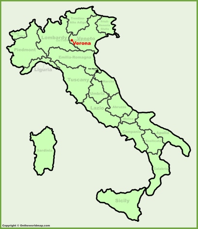 Verona Location Map
