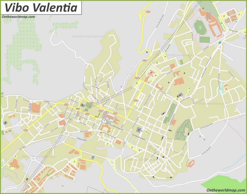 Map of Vibo Valentia