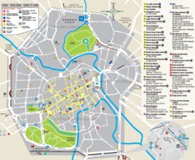 Vicenza tourist map