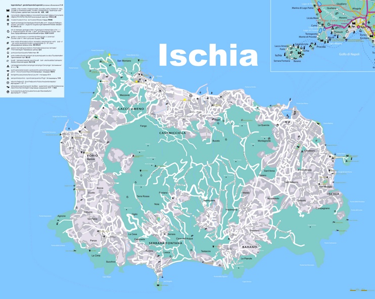 Ischia tourist map