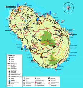 Pantelleria tourist map
