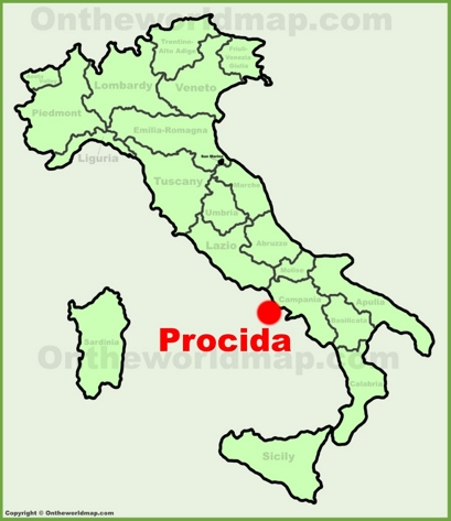 Procida Location Map