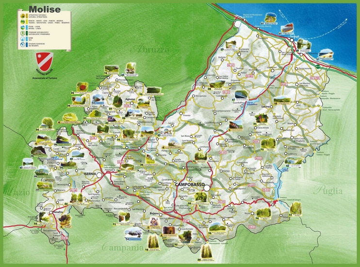 Molise reserves map