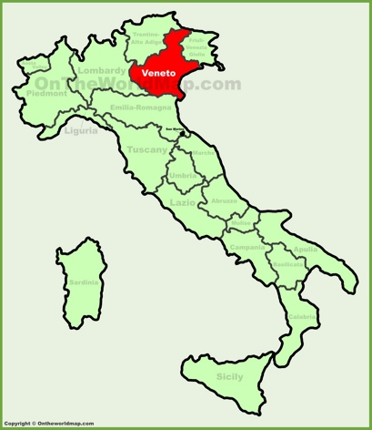 Veneto Location Map