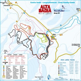 Alta Badia cross country map