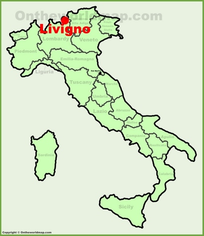 Livigno Location Map