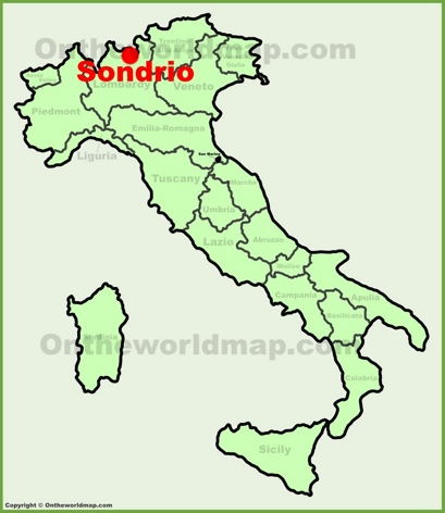 Sondrio Location Map