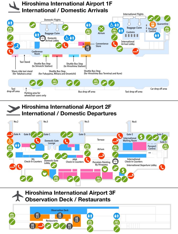 Hiroshima airport map