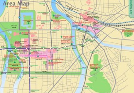 Hiroshima downtown map