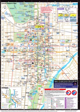 Sapporo tourist map