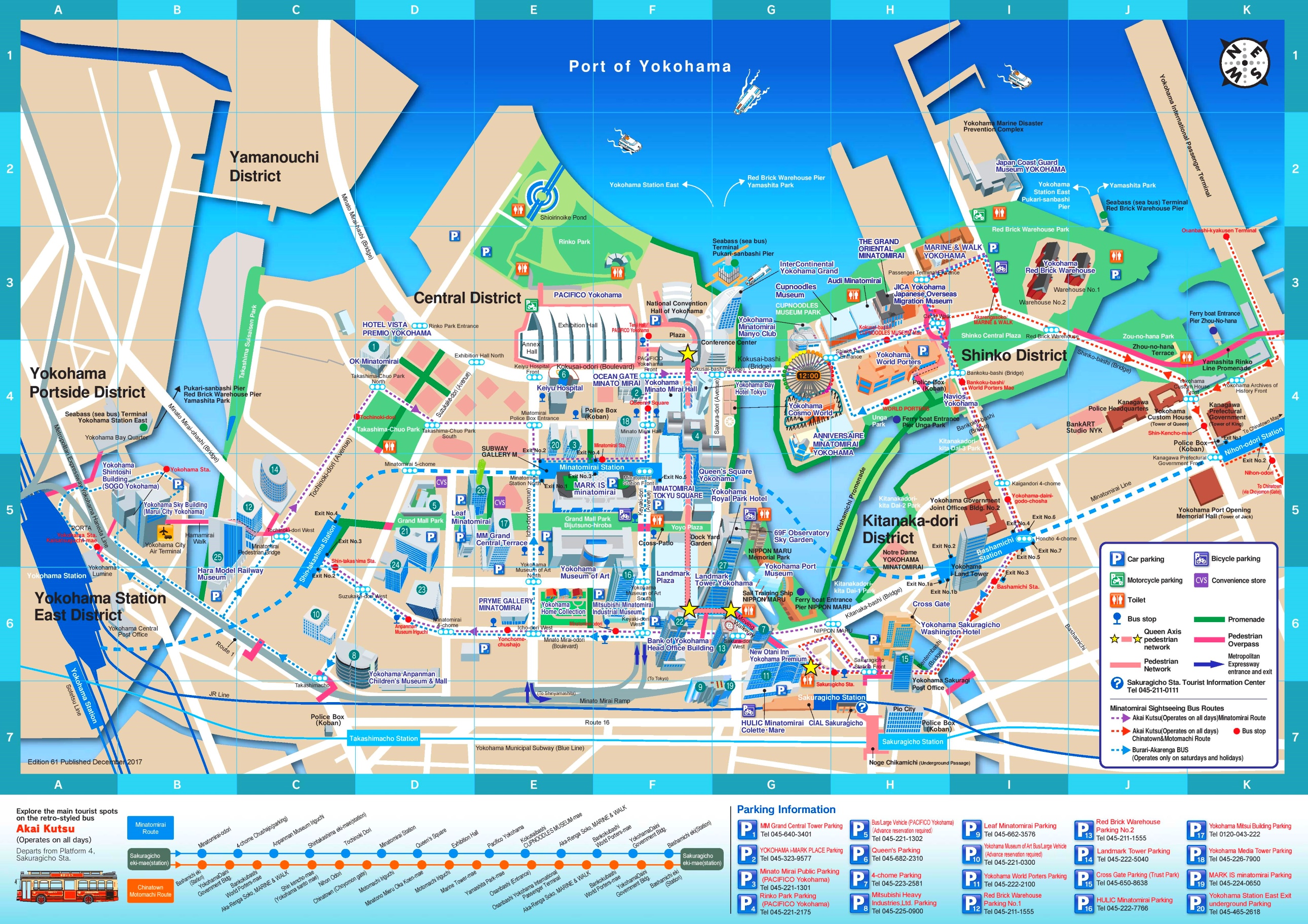 Yokohama downtown map