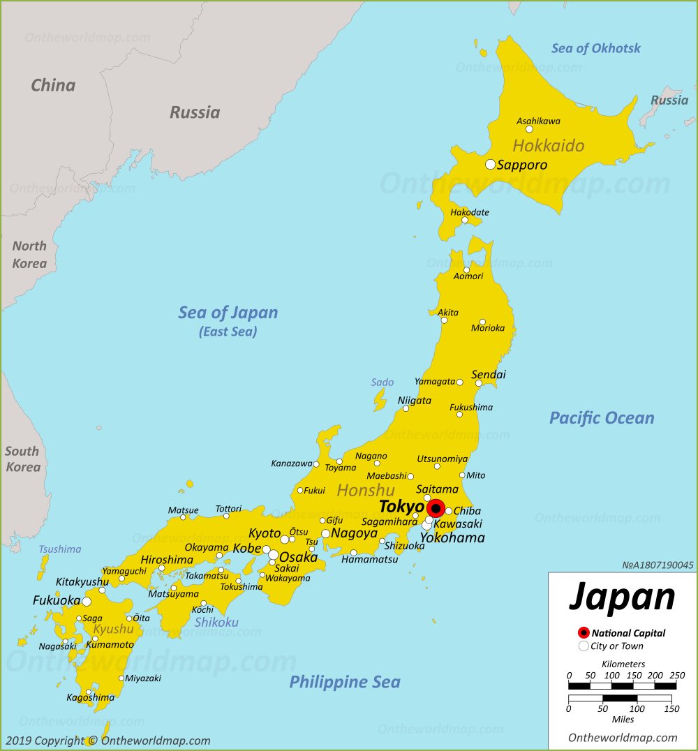 Japan Location Location Size And Extent Japan Located Area Japan Is