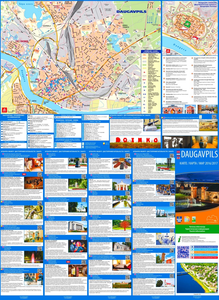 Daugavpils tourist map