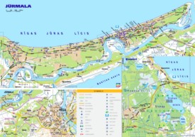 Jūrmala tourist map