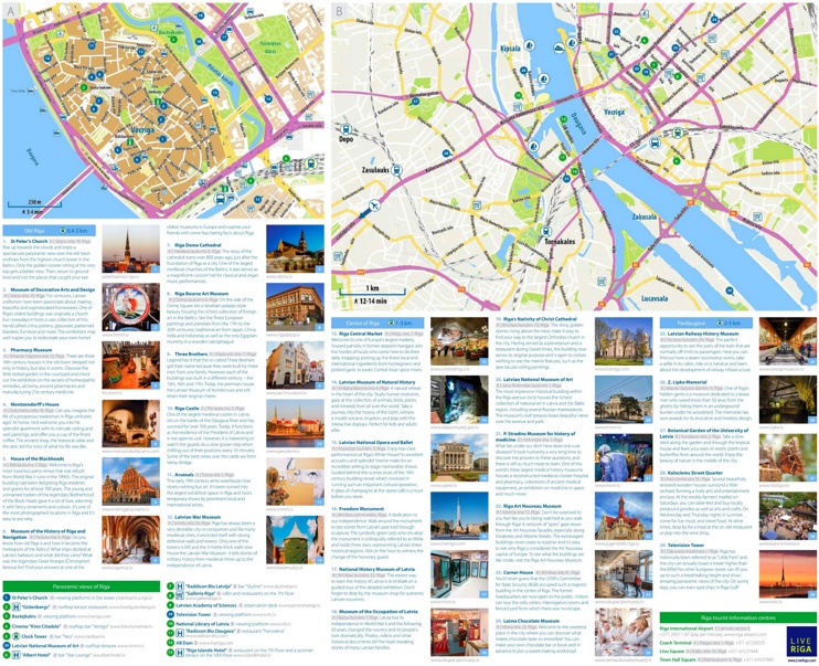 Riga tourist map