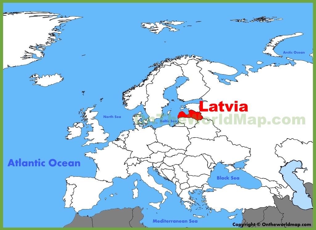 latvia location on world map Latvia Location On The Europe Map latvia location on world map