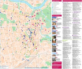 Vilnius tourist map